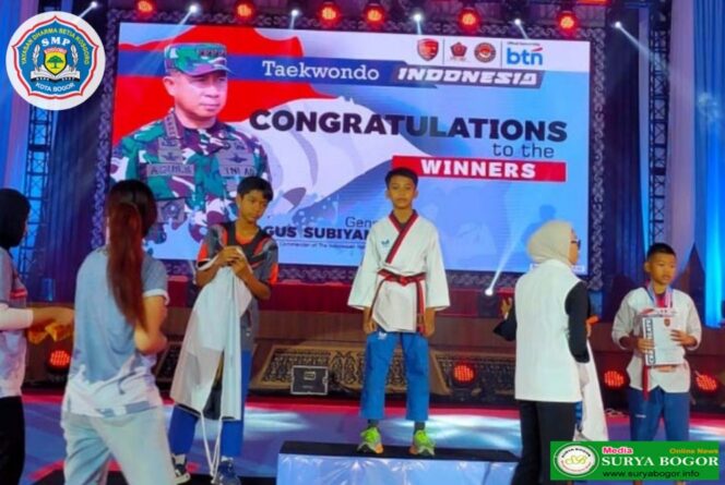 
					Pelajar SMP Kosgoro Kota Bogor Sabet Emas Internasional Championship Taekwondo