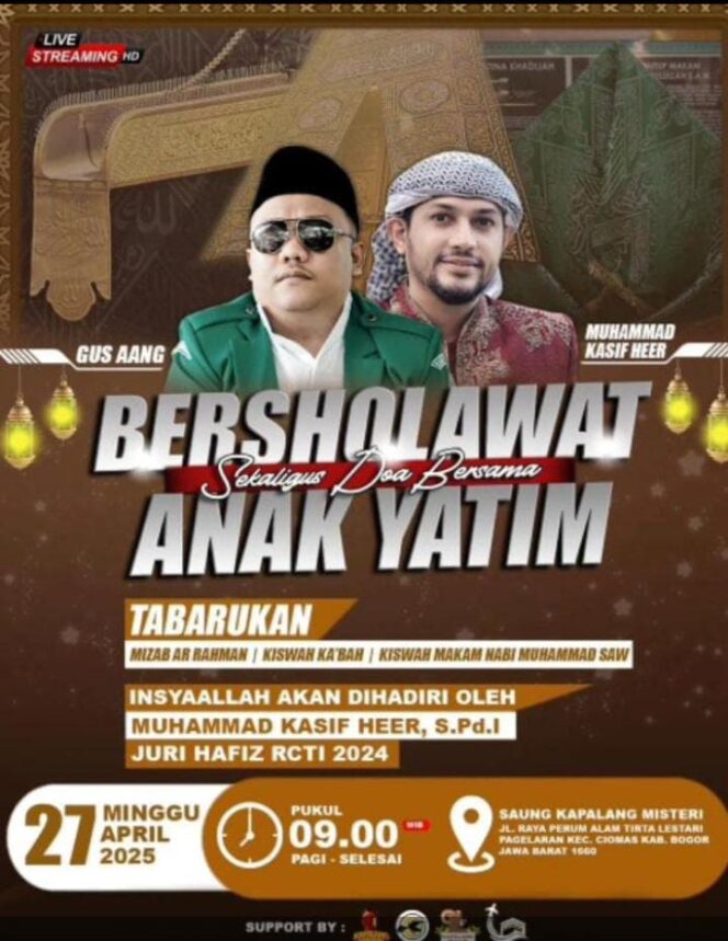 
					Kapalang Misteri Kembali Berbagi Santunan Anak Yatim Piatu serta Gaungkan Sholawat Akbar